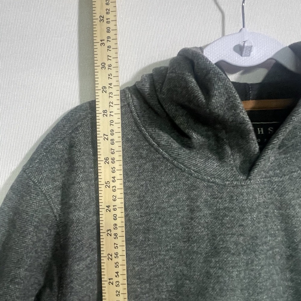 JACHS New York - Soft Wool Blend Pullover Gray Hoodie Mens Large - Picture 8 of 8